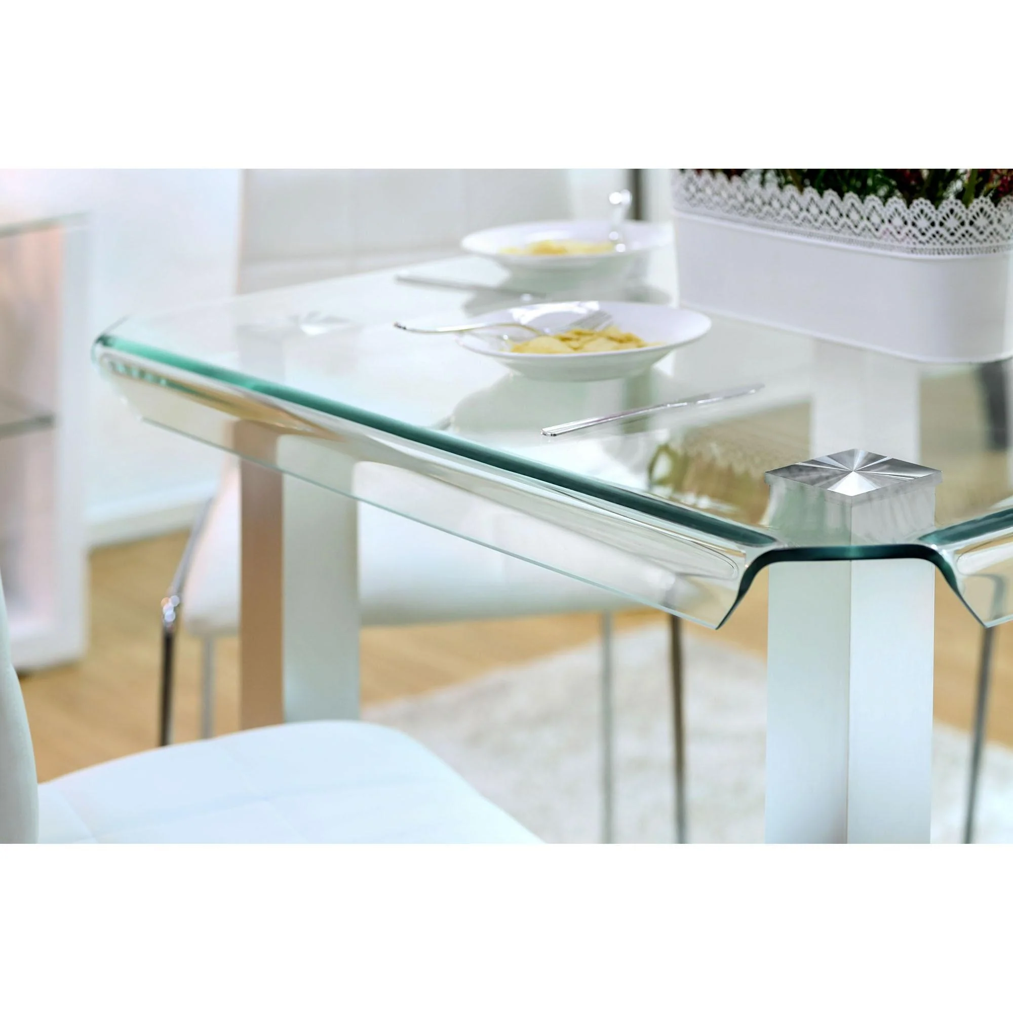 Richfield II Silver/Chrome Counter Ht. Table - Image 3