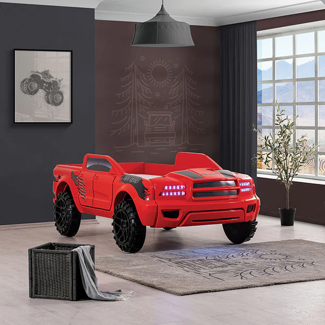 Roverton Bed Red & Grey - Image 2