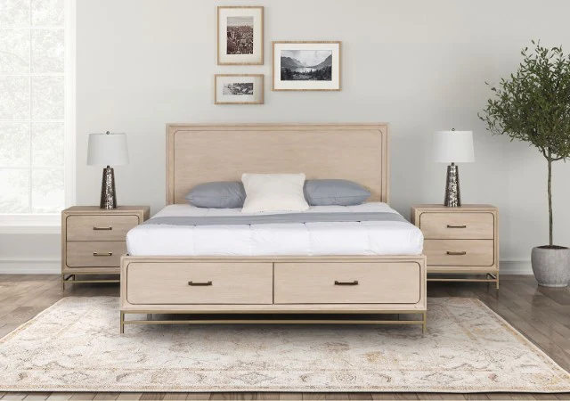 Sandnes E.King & Queen Bed - Image 4