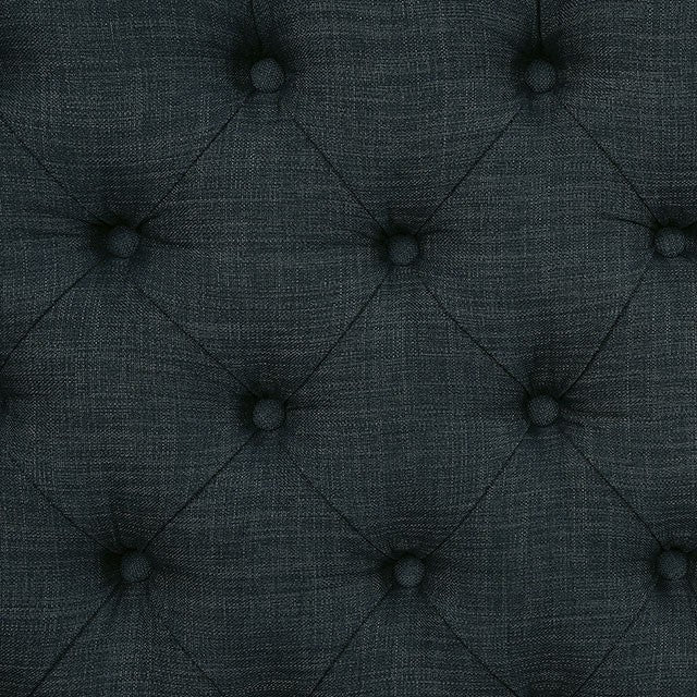 SANIA Antique Black Wingback Chair (2/CTN) - Image 3