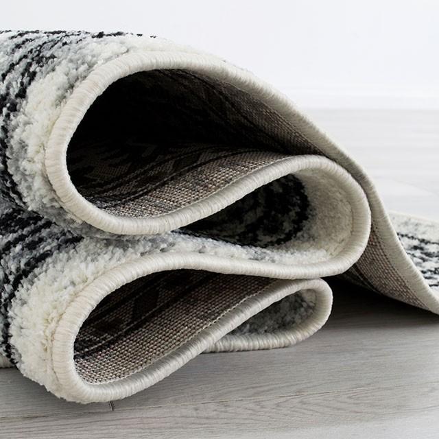 Serang Gray/Black 5' X 7' Area Rug - Image 4