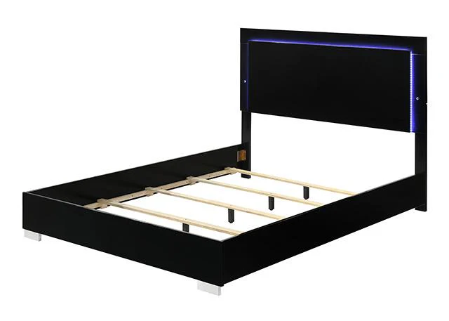 Sinistra E.King & Queen Bed White, Black & Beige - Image 6