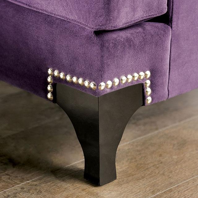 Sisseton Purple Love Seat - Image 5