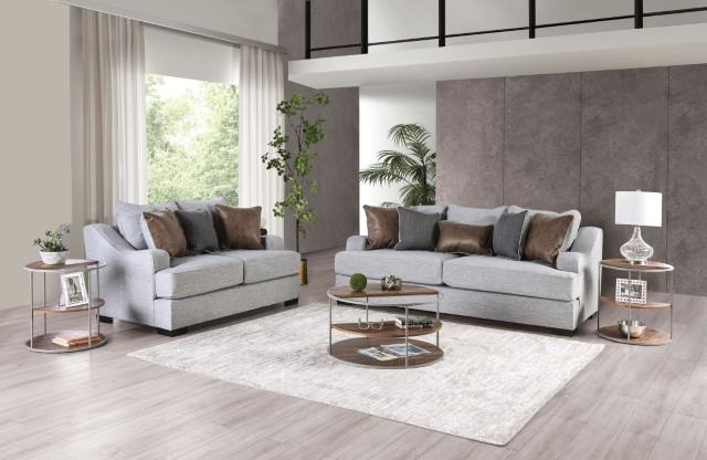 SKYLINE Sofa, Light Gray/Brown - Image 2