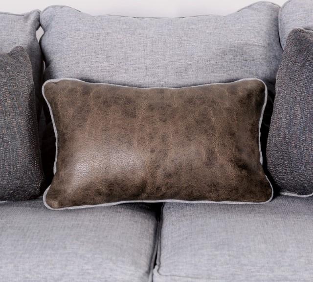 SKYLINE Sofa, Light Gray/Brown - Image 4