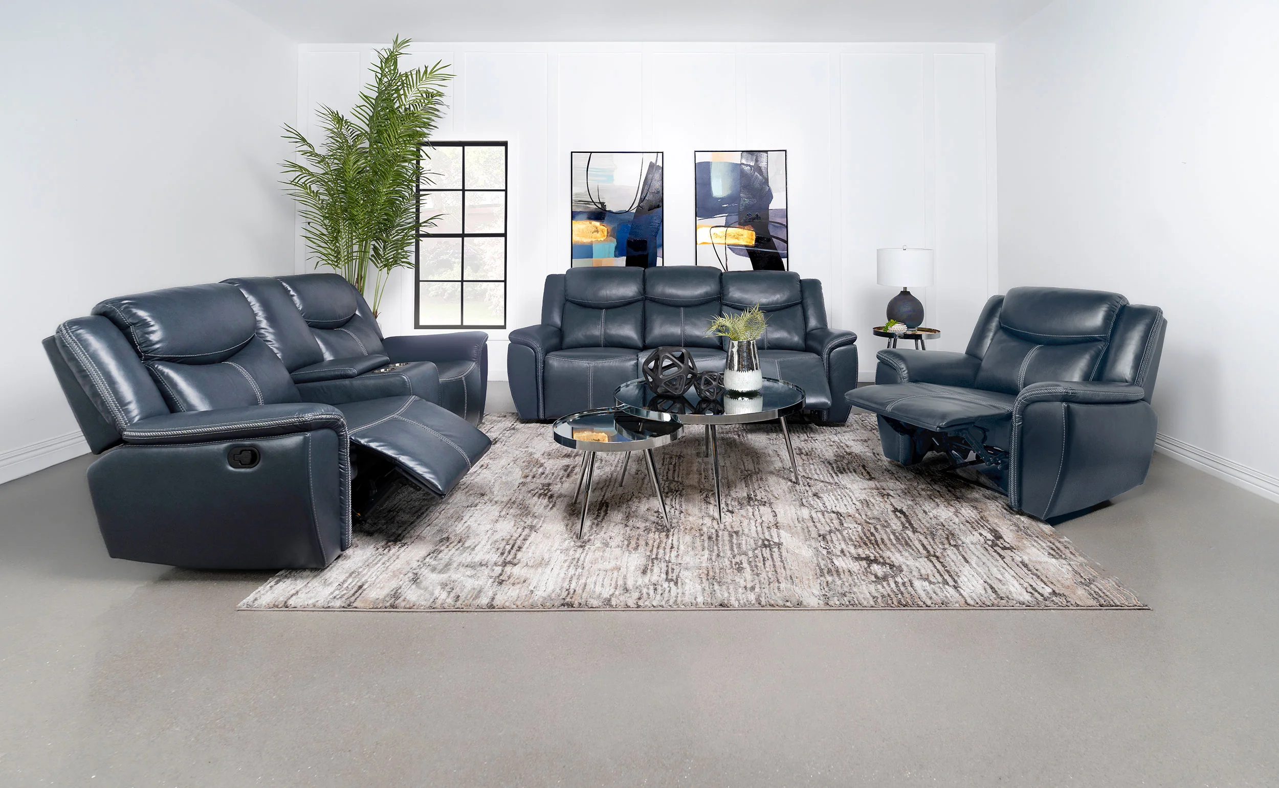 Sloane Reclining Sofa Set - Image 20