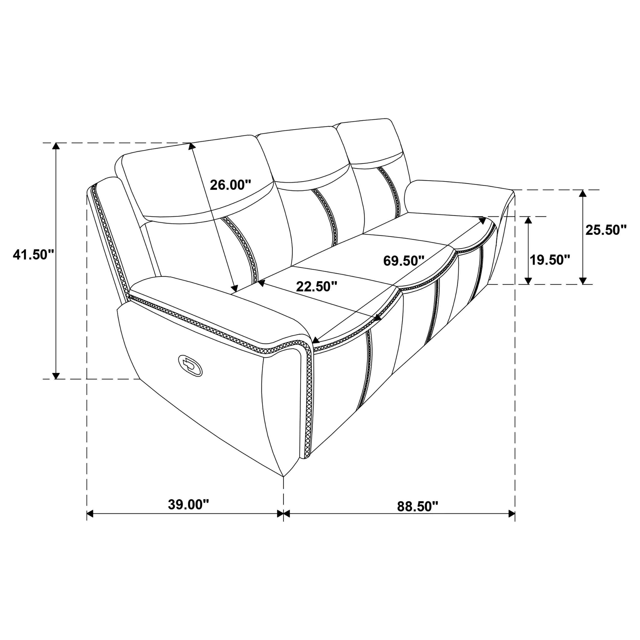 Sloane Reclining Sofa Set - Image 36