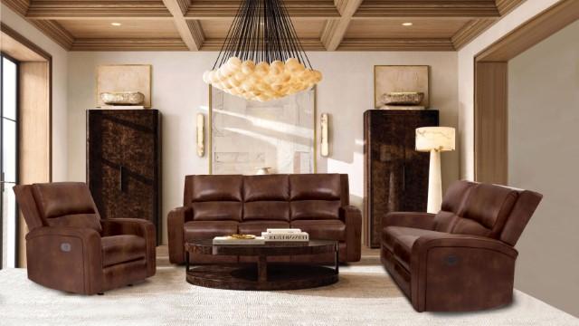 SOTERIOS Power Loveseat, Medium Brown - Image 2