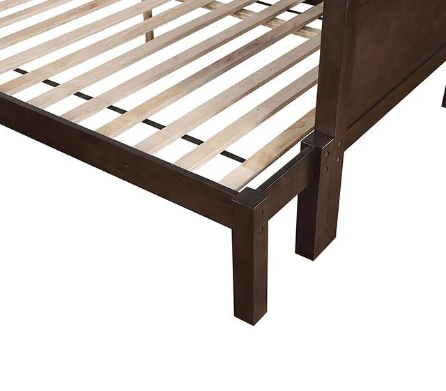 STAMOS Full/Full, Twin/Full, & Twin/twin Bunk Bed, Walnut - Image 6