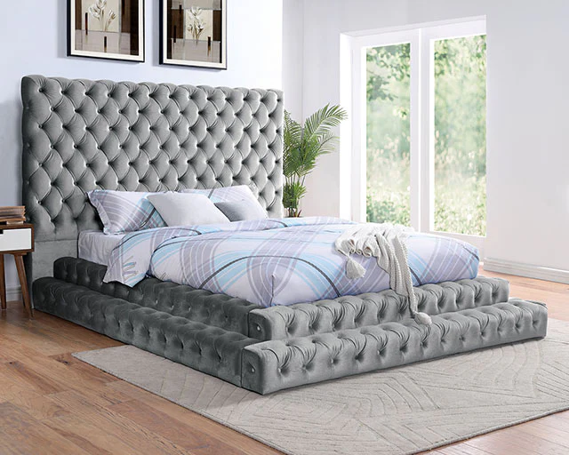Stefania Bed Grey & Queen - Image 4