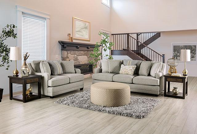 STEPHNEY Accent Chair, Gray/Gold - Image 2