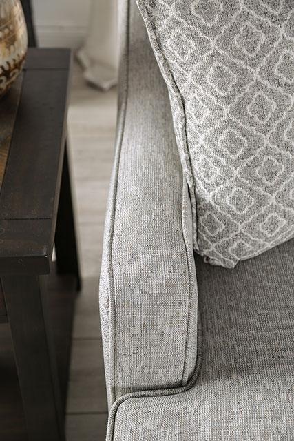 STEPHNEY Loveseat, Gray/Gold - Image 7