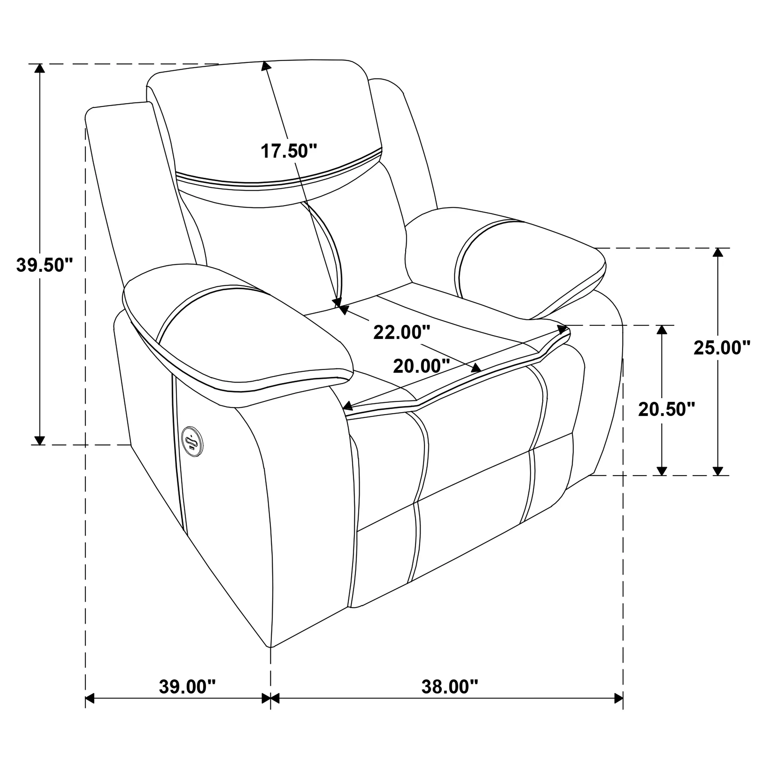 Sycamore Power Recliner - Image 10
