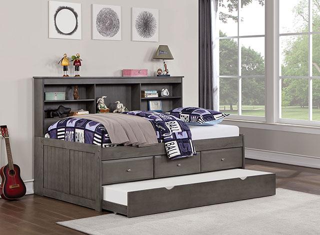 TIBALT Full DayBed w/ Trundle, Dark Gray - Image 2
