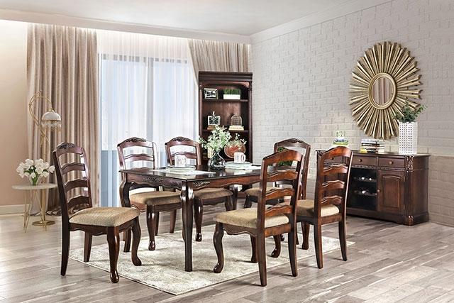 Townsville Dark Walnut/Tan Side Chair (2/CTN) - Image 4