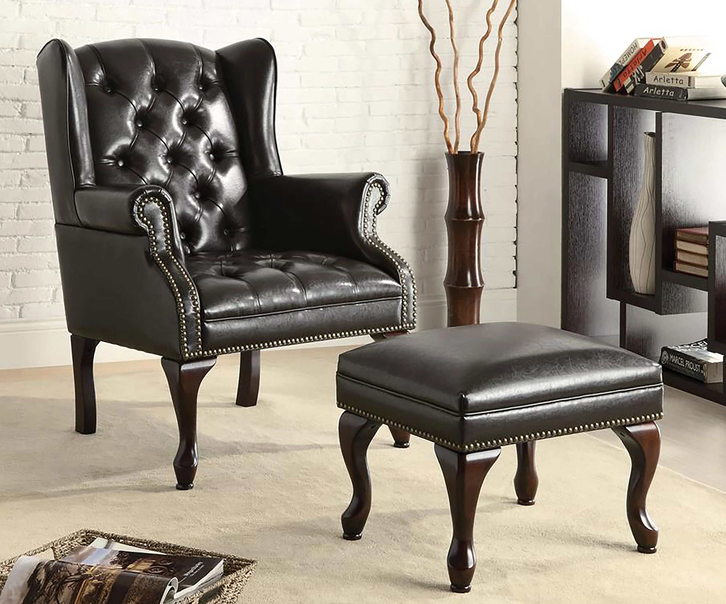 Roberts Chair and Ottoman Set - Image 2