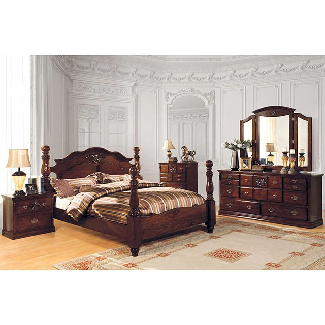 Tuscan II Glossy Dark Pine Dresser - Image 2