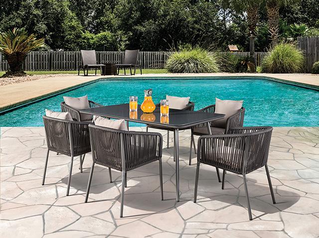 Tushari 8 Pc. Outdoor Dining Set - Image 2