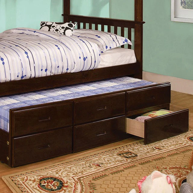 University I Dark Walnut Twin/Full Bunk Bed + Trundle - Image 2