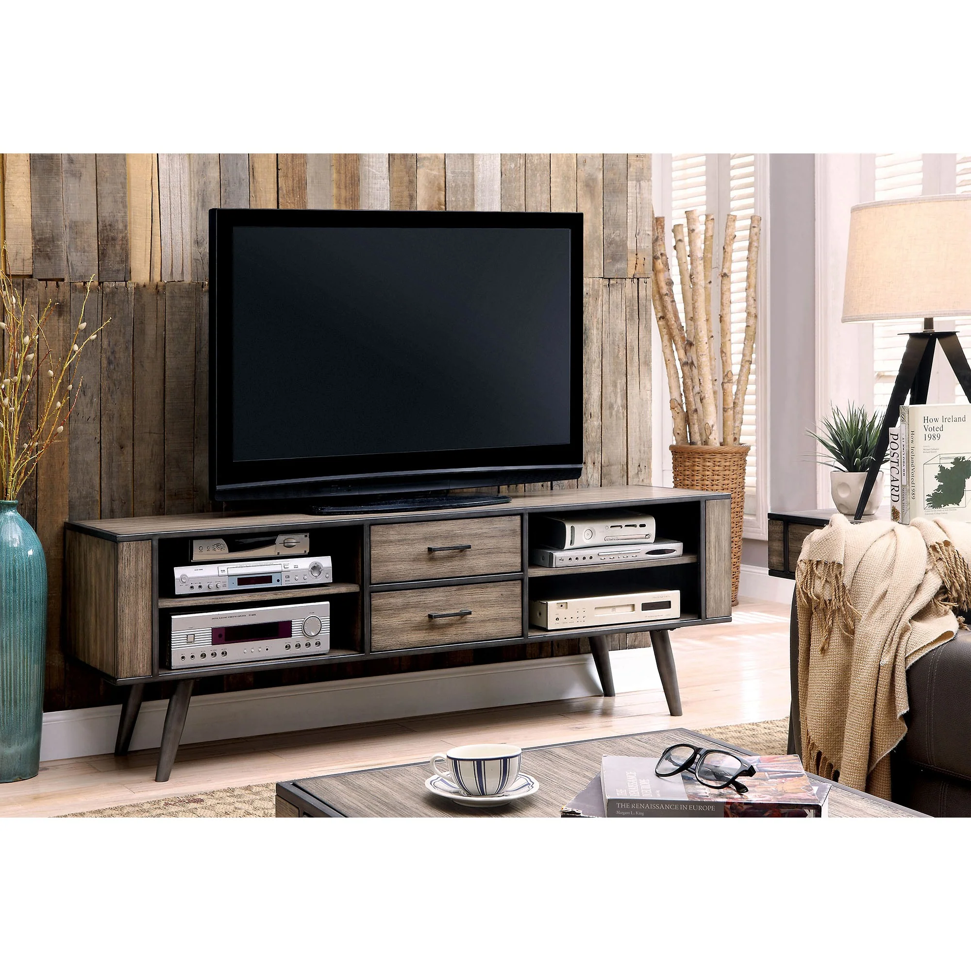 Vilhelm II Gray 72" TV Console - Image 2