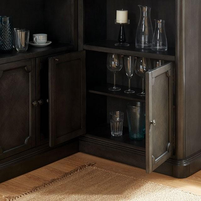 Voltaire Gray Curio Cabinet - Image 2