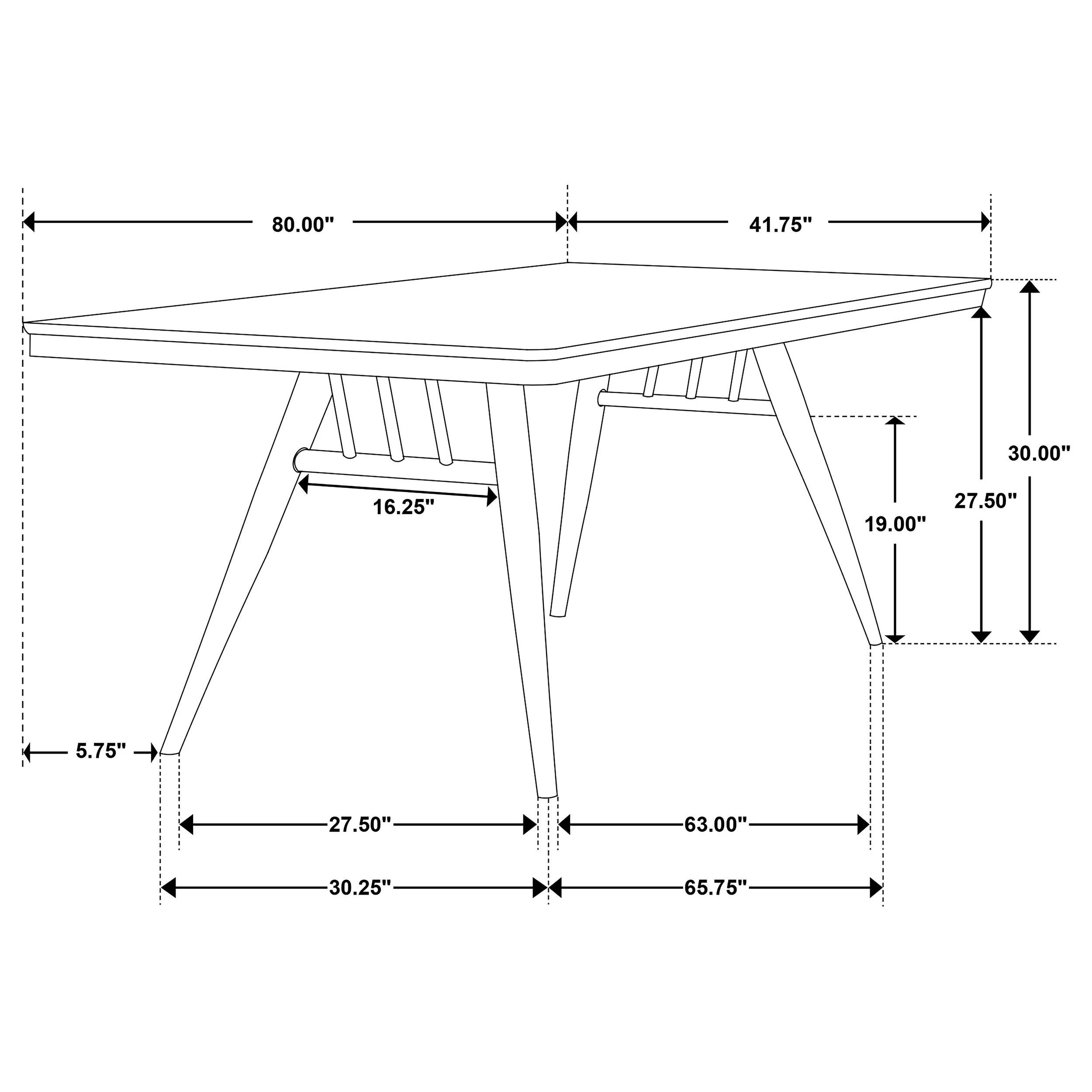 Wes Dining Table - Image 8