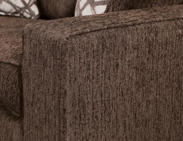 WEST ACTION Loveseat, Chocolate - Image 4