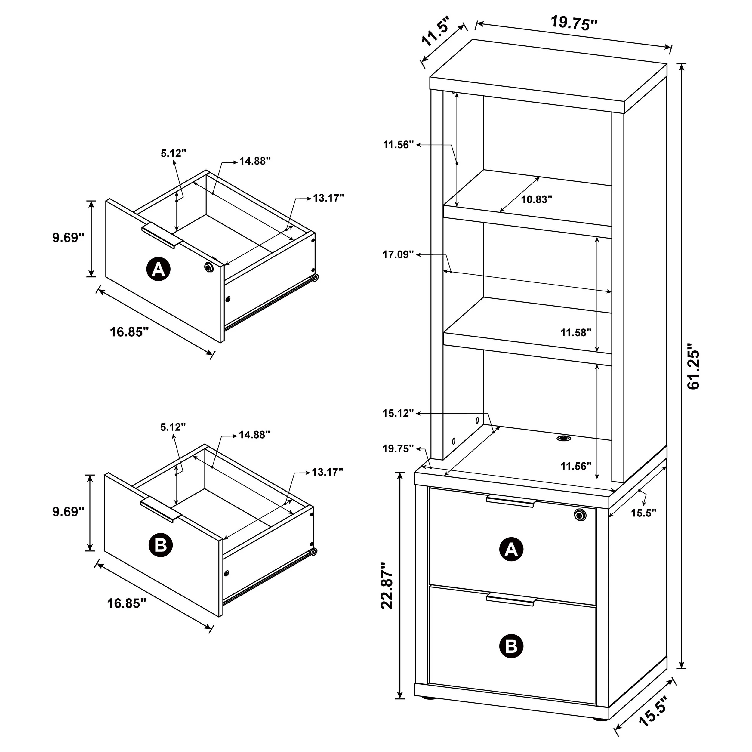 Westpark Bookcase Set - Image 42