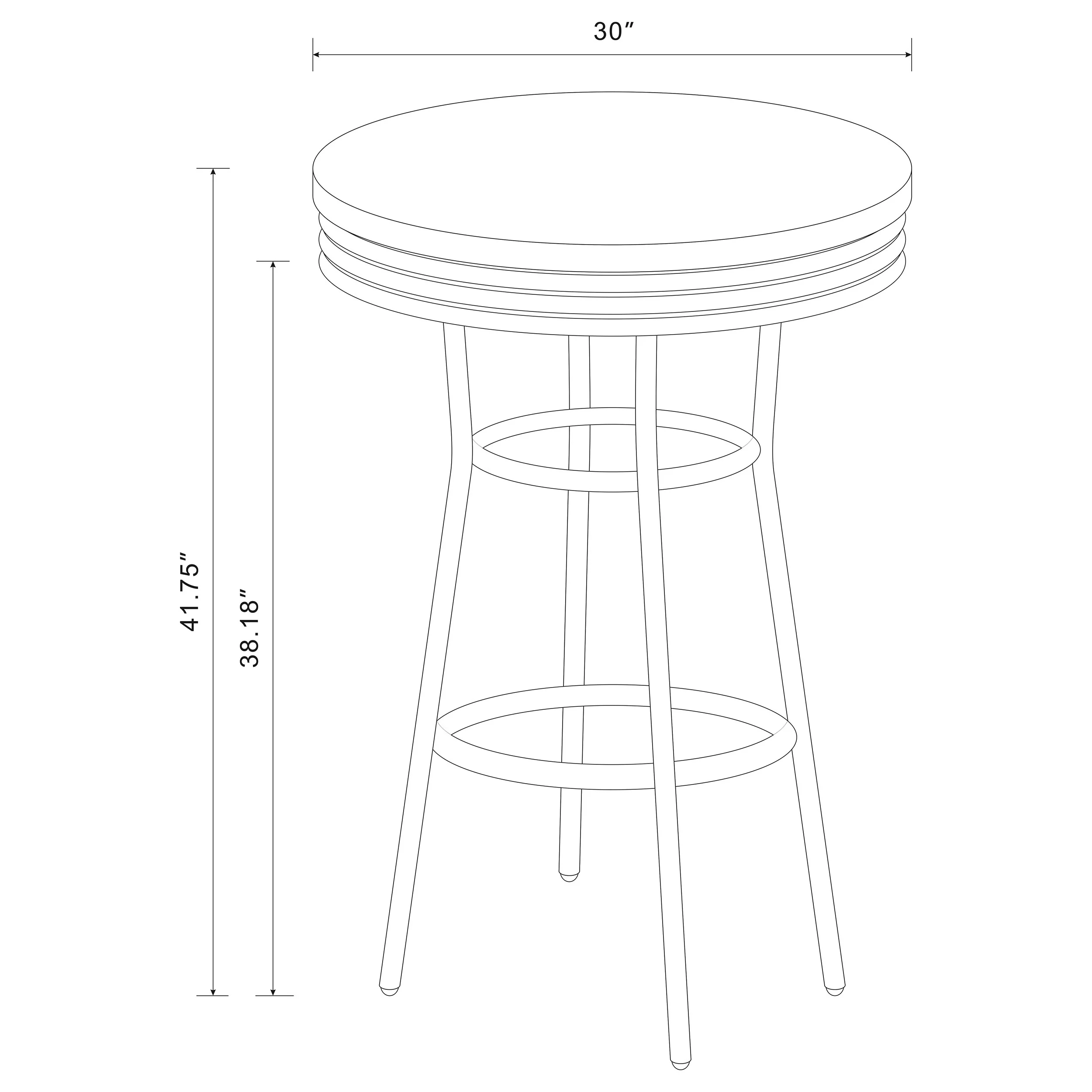 Retro Bar Table - Image 9