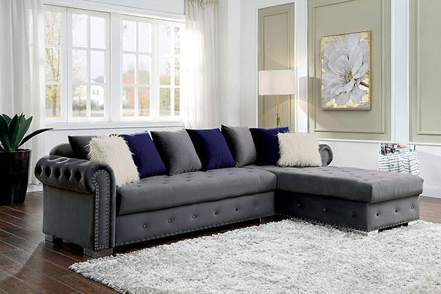 WILMINGTON Sectional, Gray - Image 2
