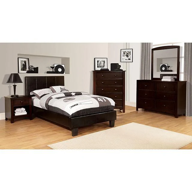 Winn Park Cal.King, E.King, Twin, & Full Bed Chrome, Gray, Brown, & Chrome - Image 5
