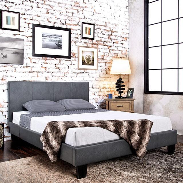 Winn Park Cal.King, E.King, Twin, & Full Bed Chrome, Gray, Brown, & Chrome - Image 6