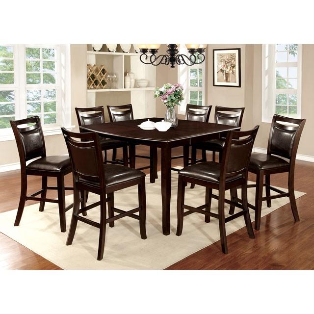 WOODSIDE II Dark Cherry/Espresso Counter Ht. Table w/ 18" Leaf - Image 2