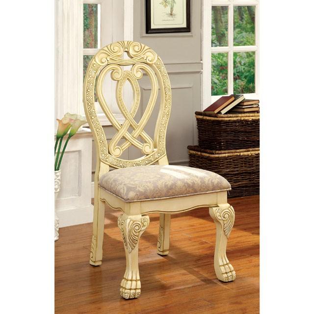 WYNDMERE Vintage White Side Chair (2/CTN) - Image 2