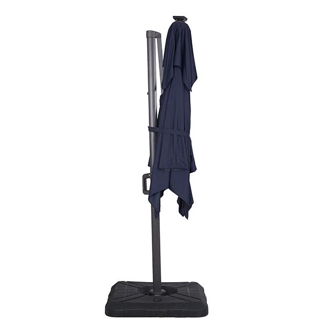 Xico 8 Ft Square Umbrella w/ Double Top w/ LED Light + 37" Large Base - Image 3