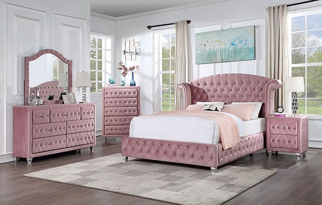 ZOHAR Night Stand, Pink - Image 2