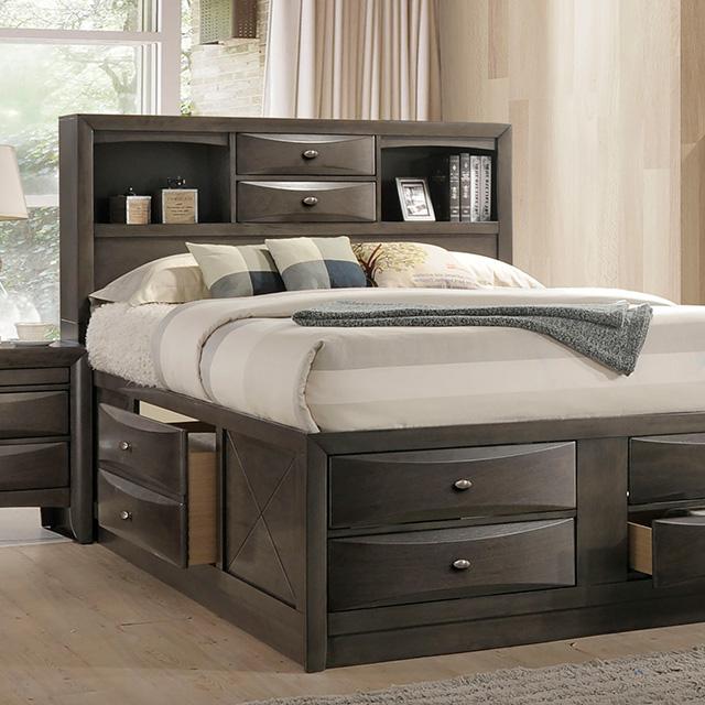 Zosimo Bed Black, Chrome, & Grey - Image 5